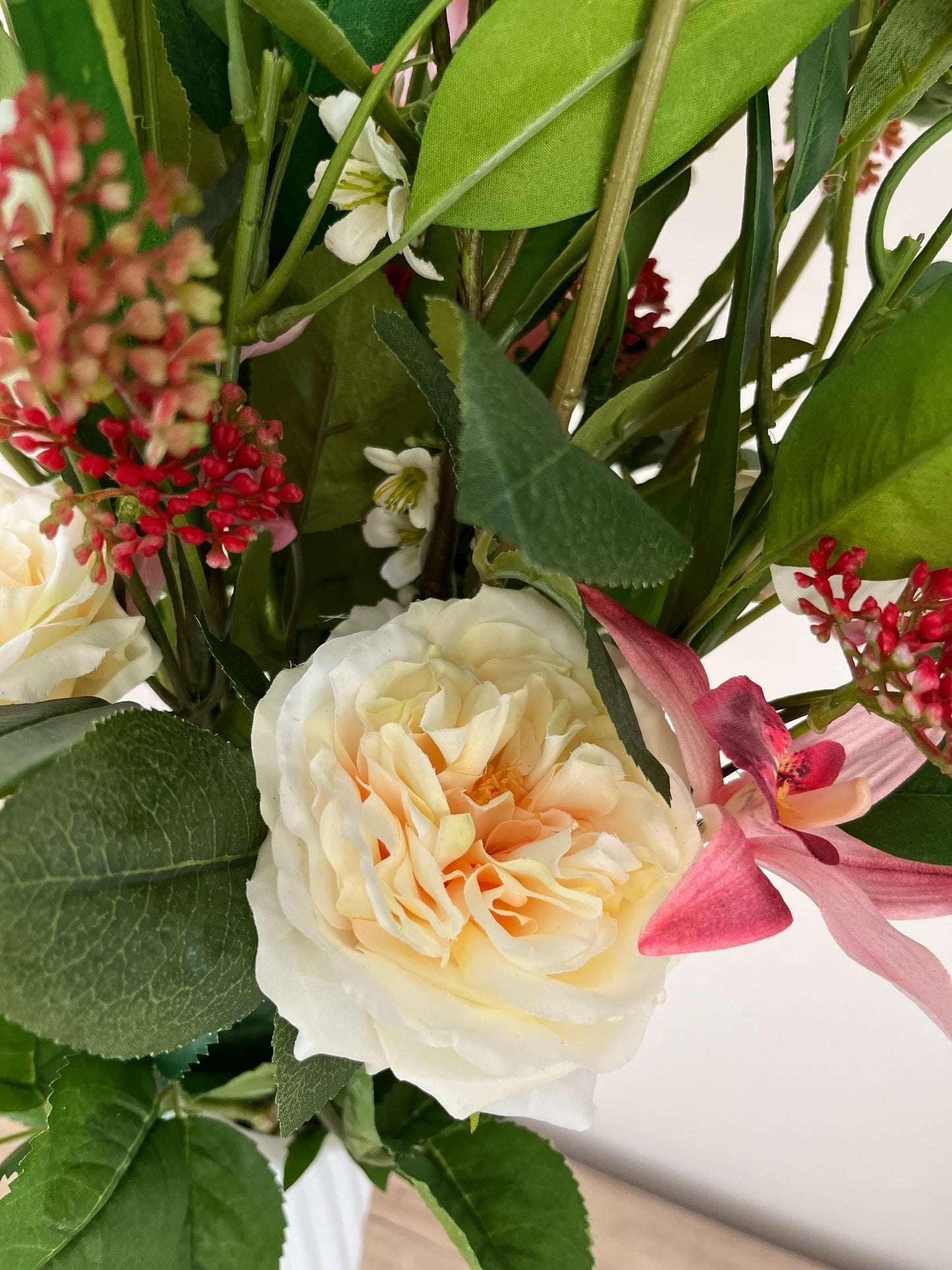 Rosé chic, inclusief vaas