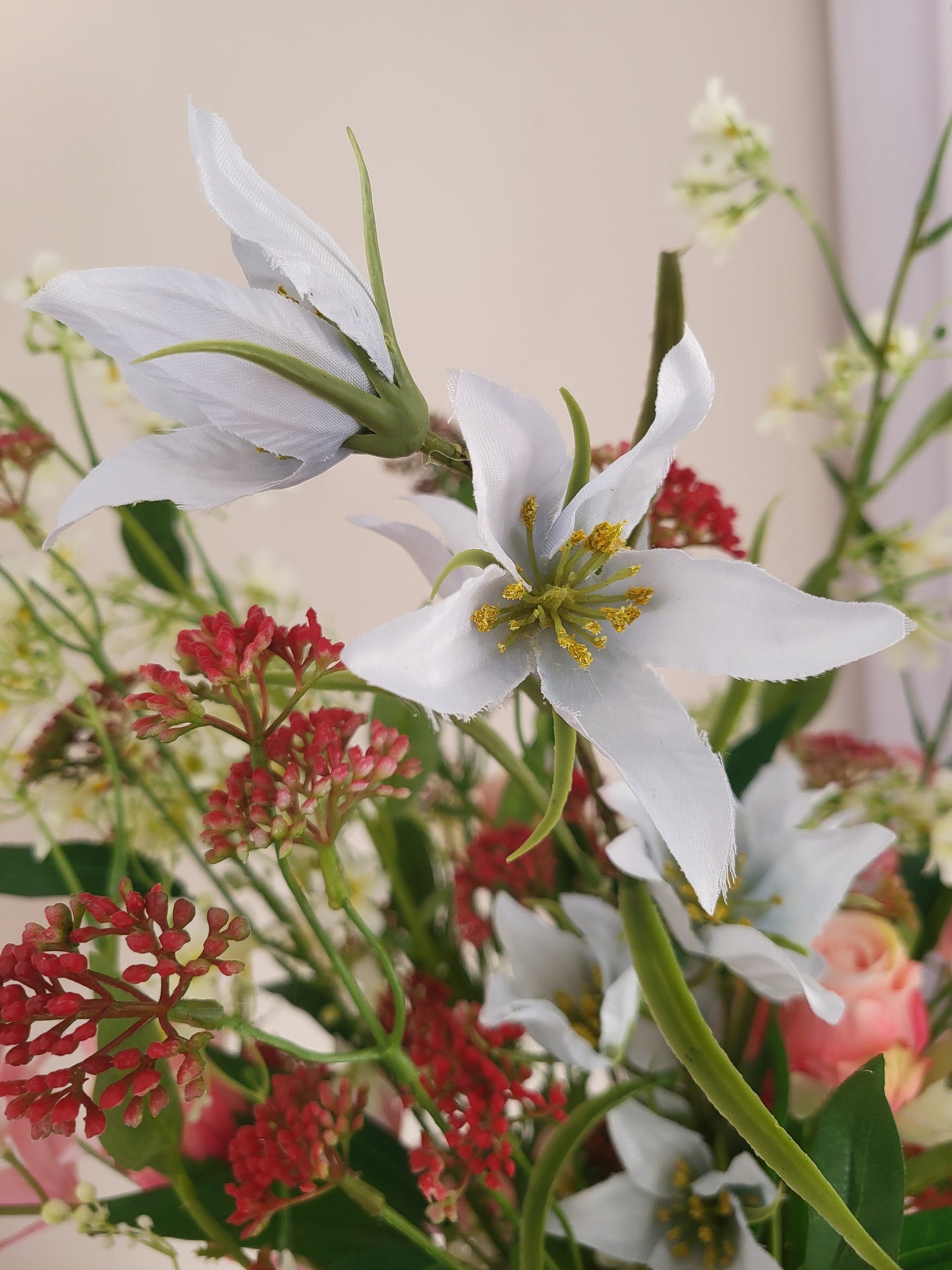 Rosé chic, inclusief vaas