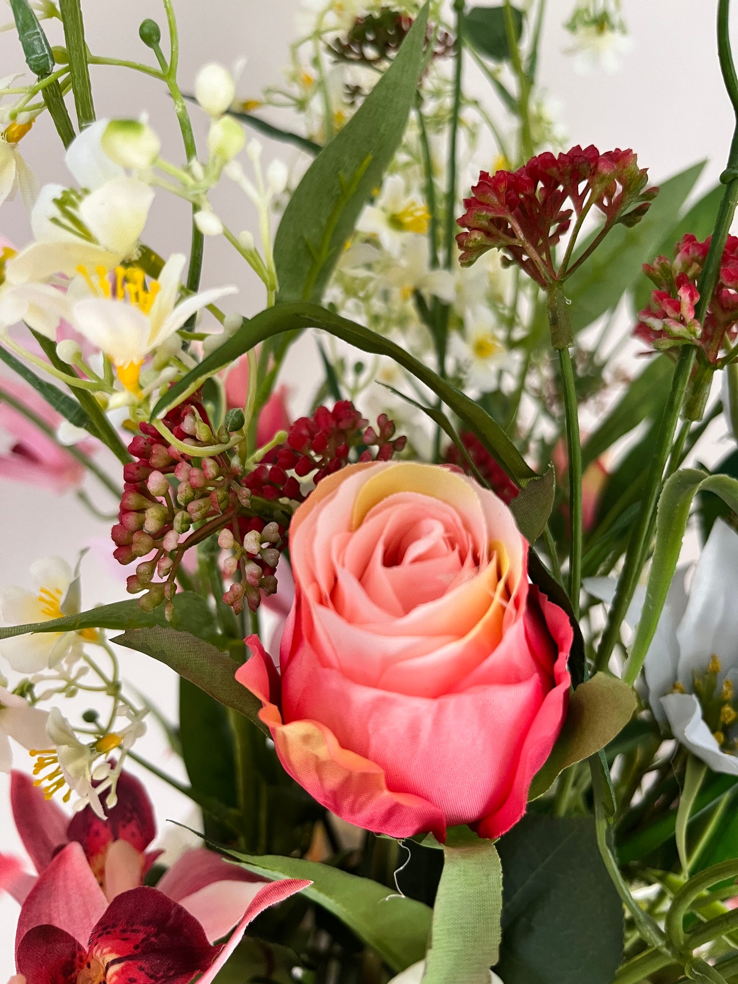 Rosé chic, inclusief vaas