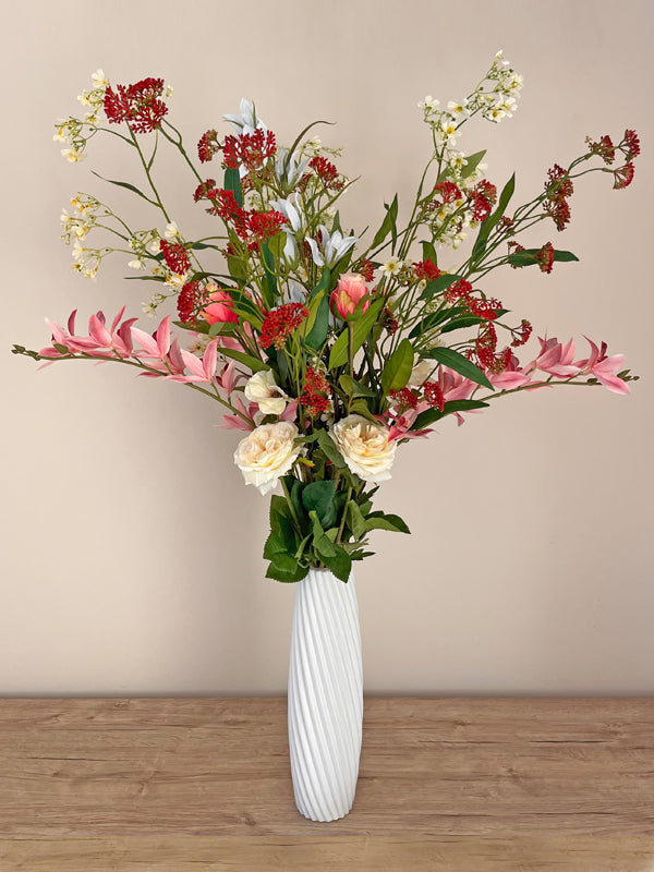 Rosé chic, inclusief vaas